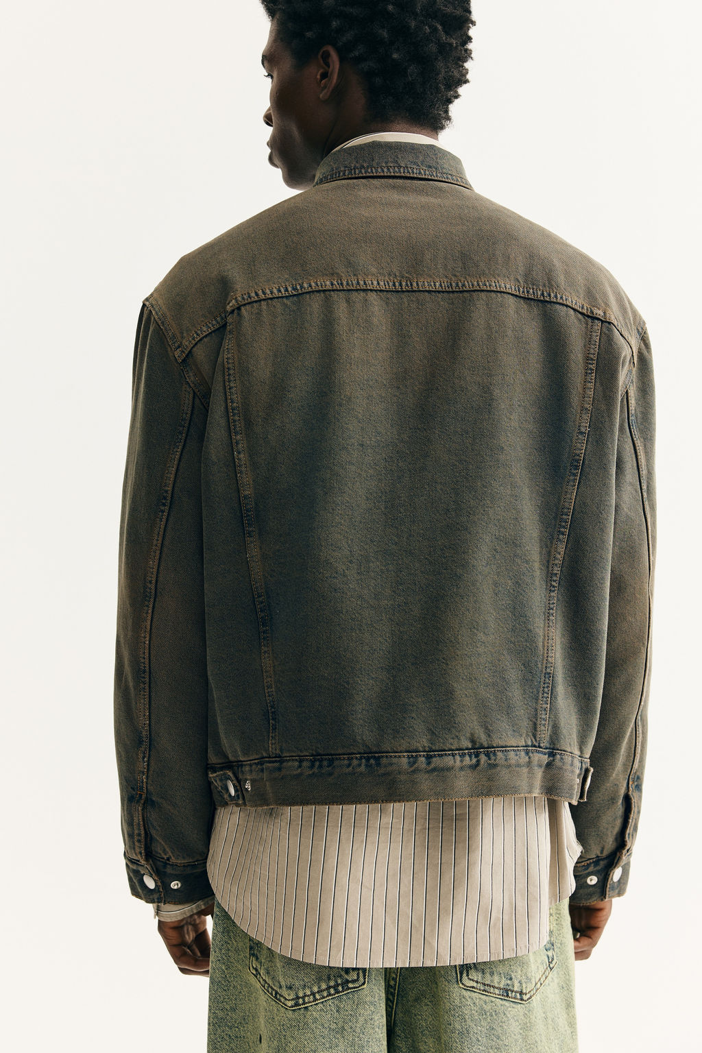 Cazadora denim Loose Fit - H&m фото 4
