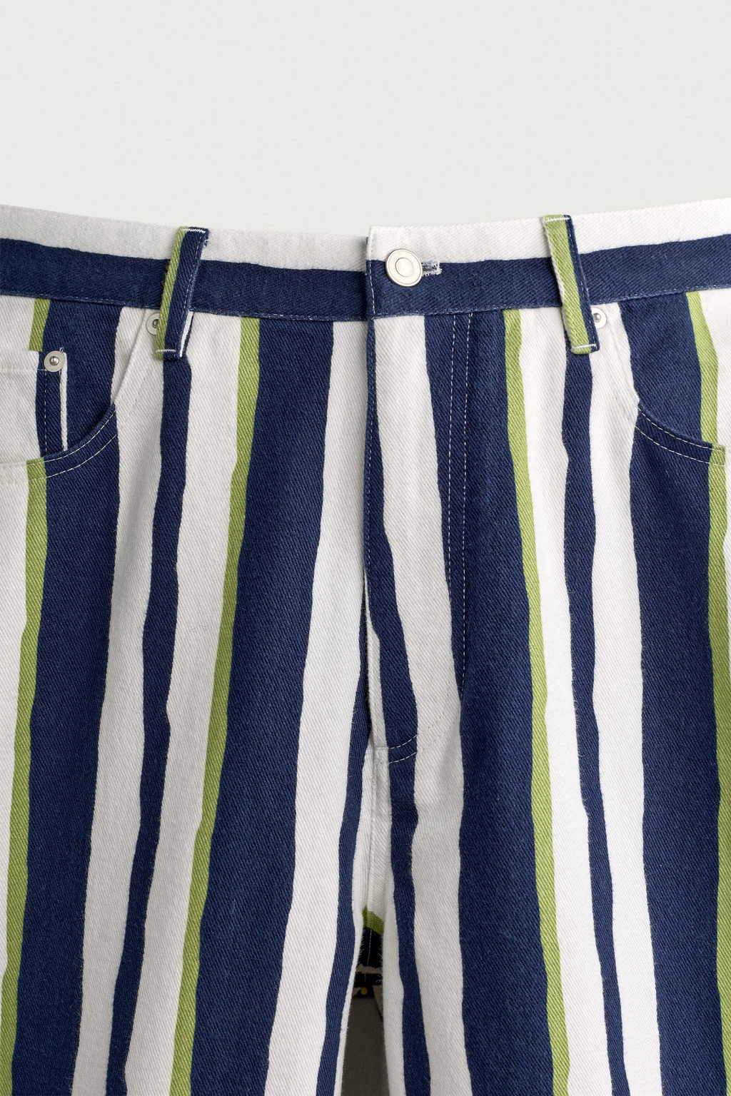 PANTAL?N STRAIGHT FIT RAYAS / Marino - Zara фото 9