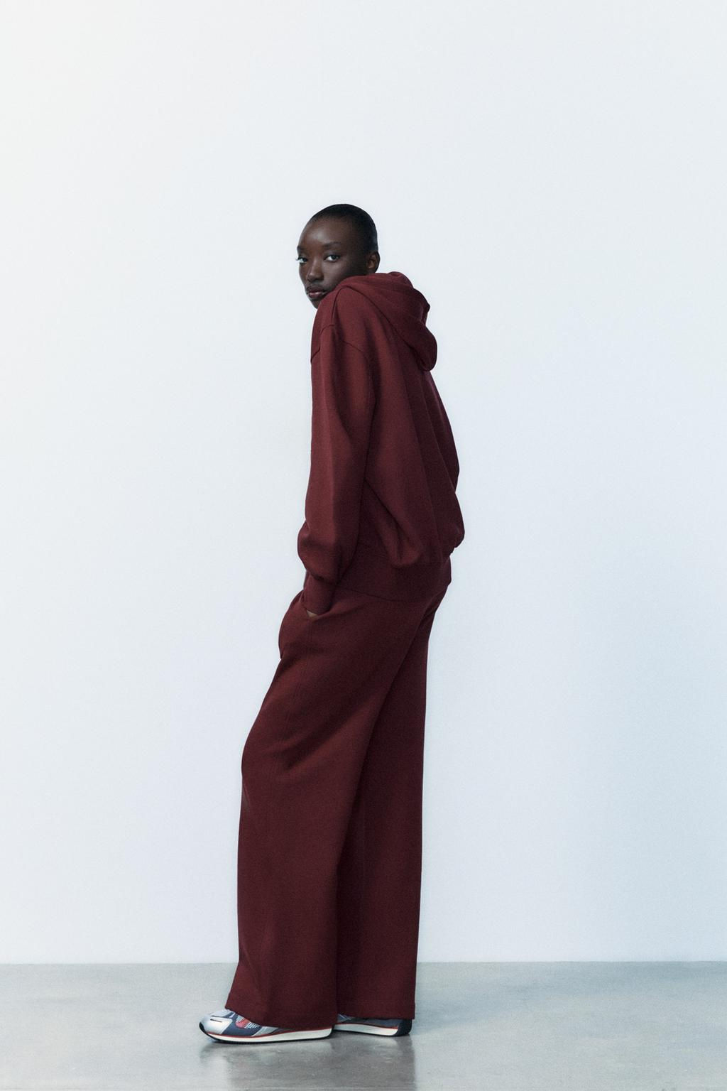 STRAIGHT-LEG PLUSH TROUSERS - Zara фото 30