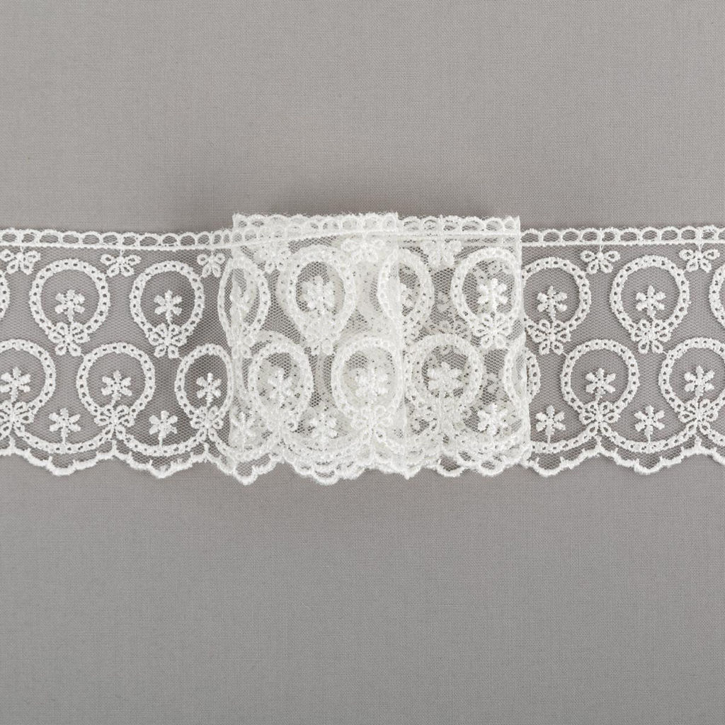 Кружево BLITZ сетка 65 мм BLKM-6501 в пакете 19.5 м 0.2 Турция молочный