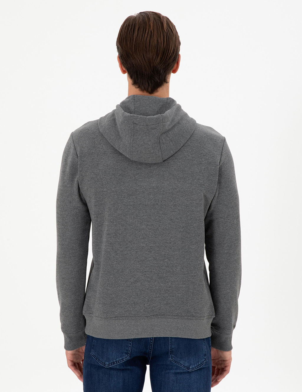 Мужской свитшот антрацитового меланжа - U.s. polo assn фото 5