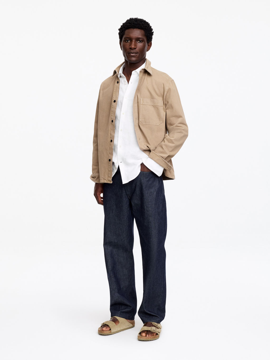 Camisa de lino de corte regular - H&m фото 4