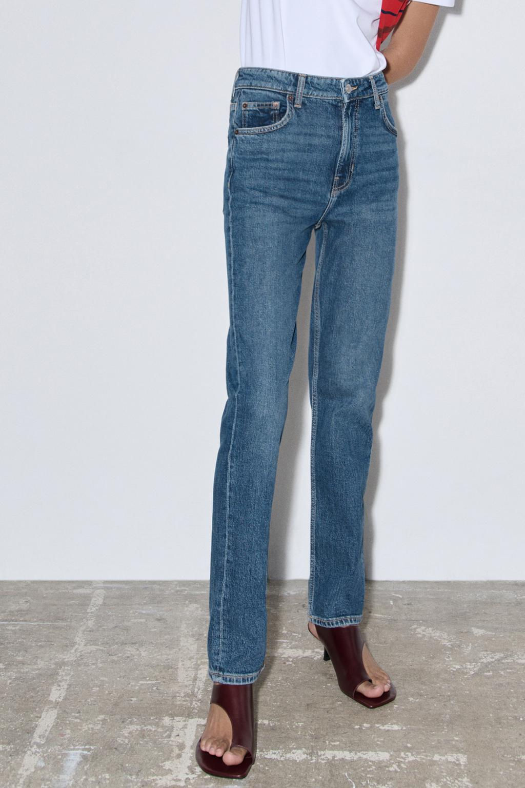 ZW COLLECTION SKINNY HIGH-WAIST JEANS - Zara фото 9