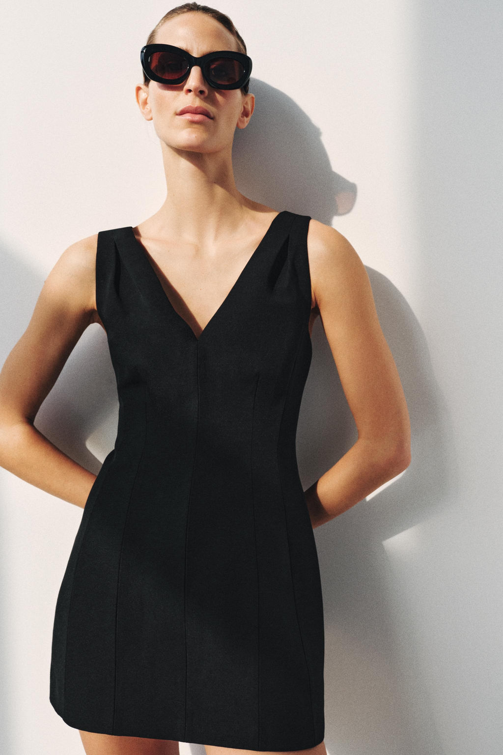 VESTIDO CORTO ZW COLLECTION / Negro - Zara фото 2