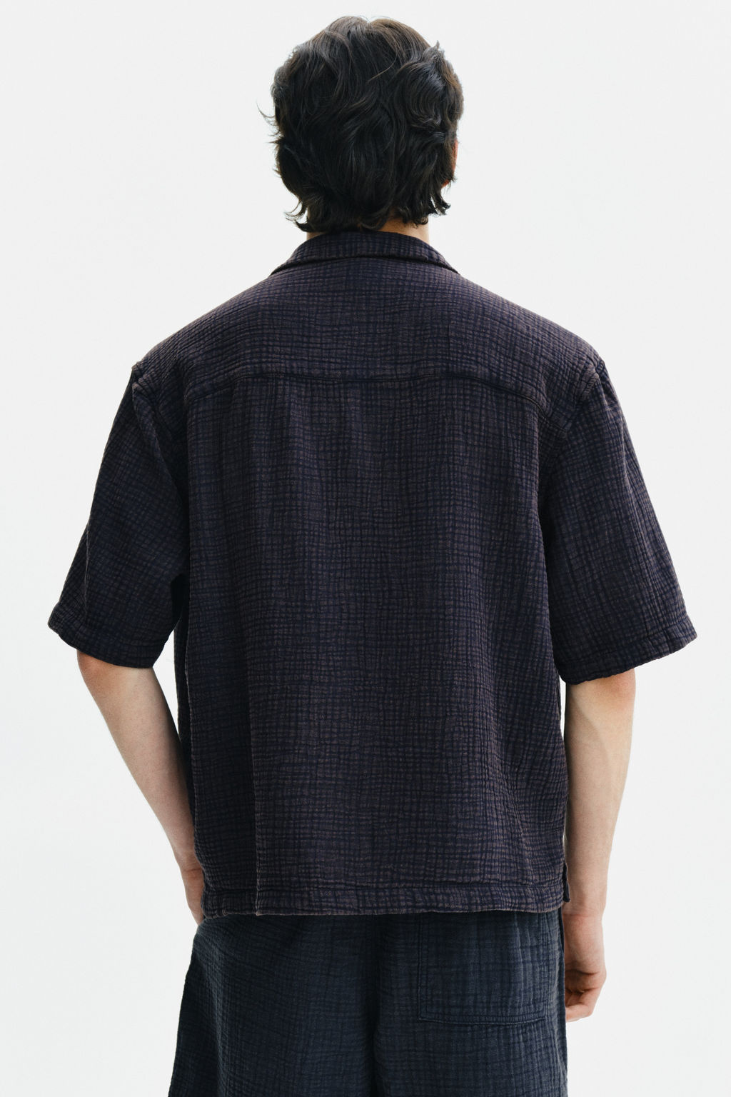 Camisa de muselina de manga corta Relaxed Fit - H&m фото 7