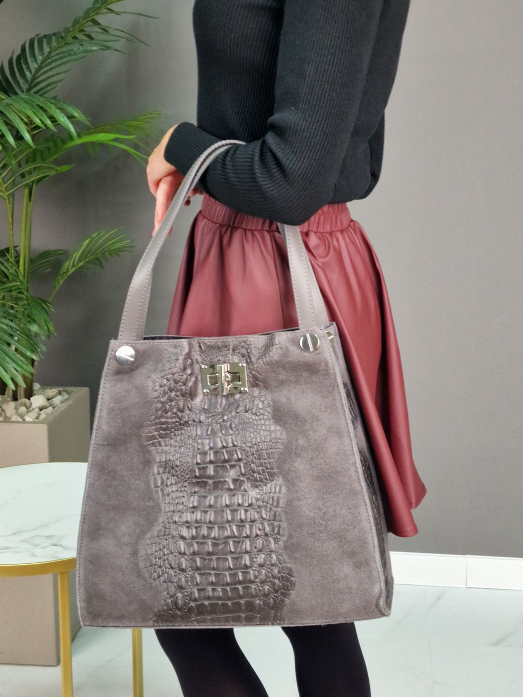 Сумка женская из телячьей кожи