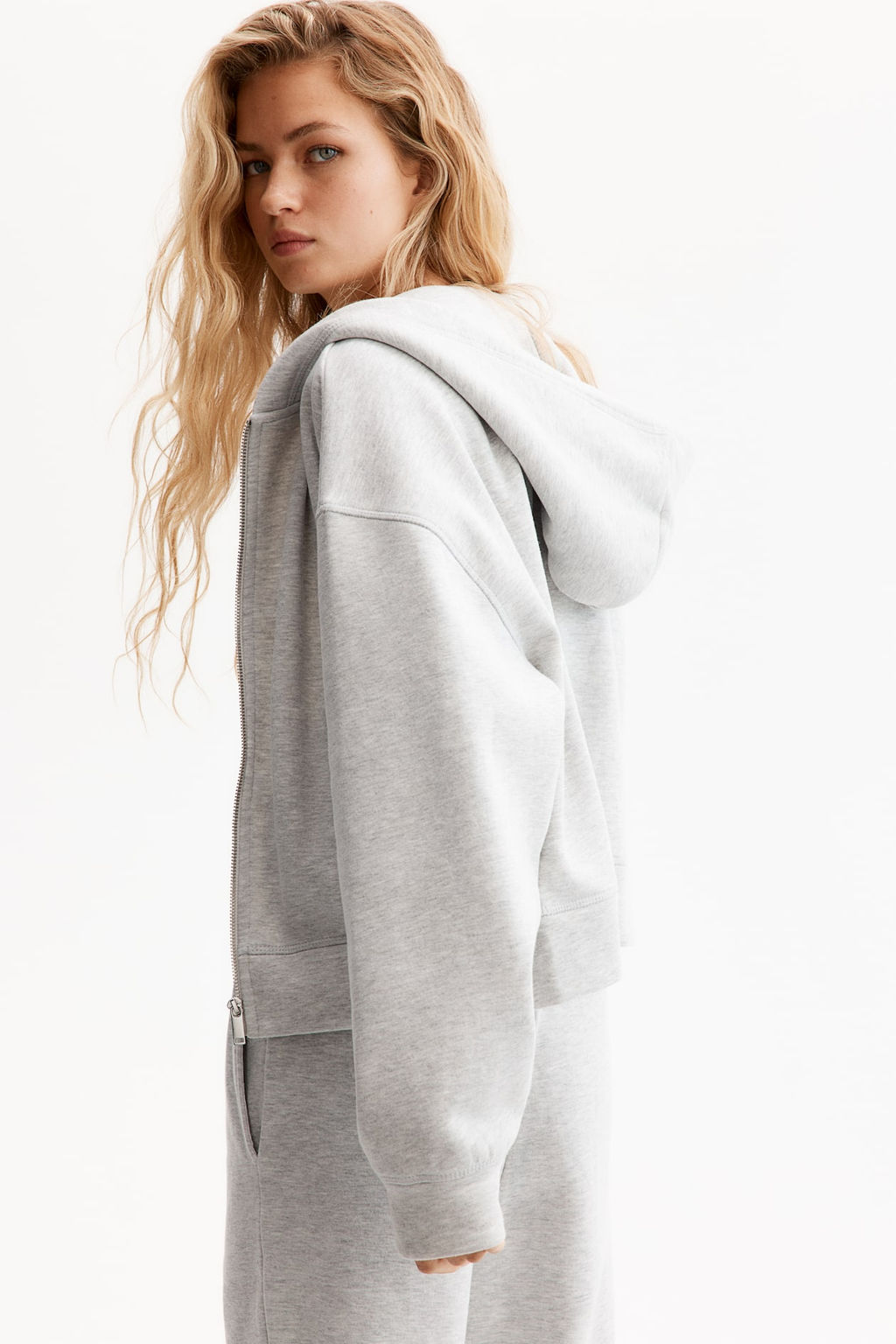 Oversized zip-through hoodie - H&m фото 4