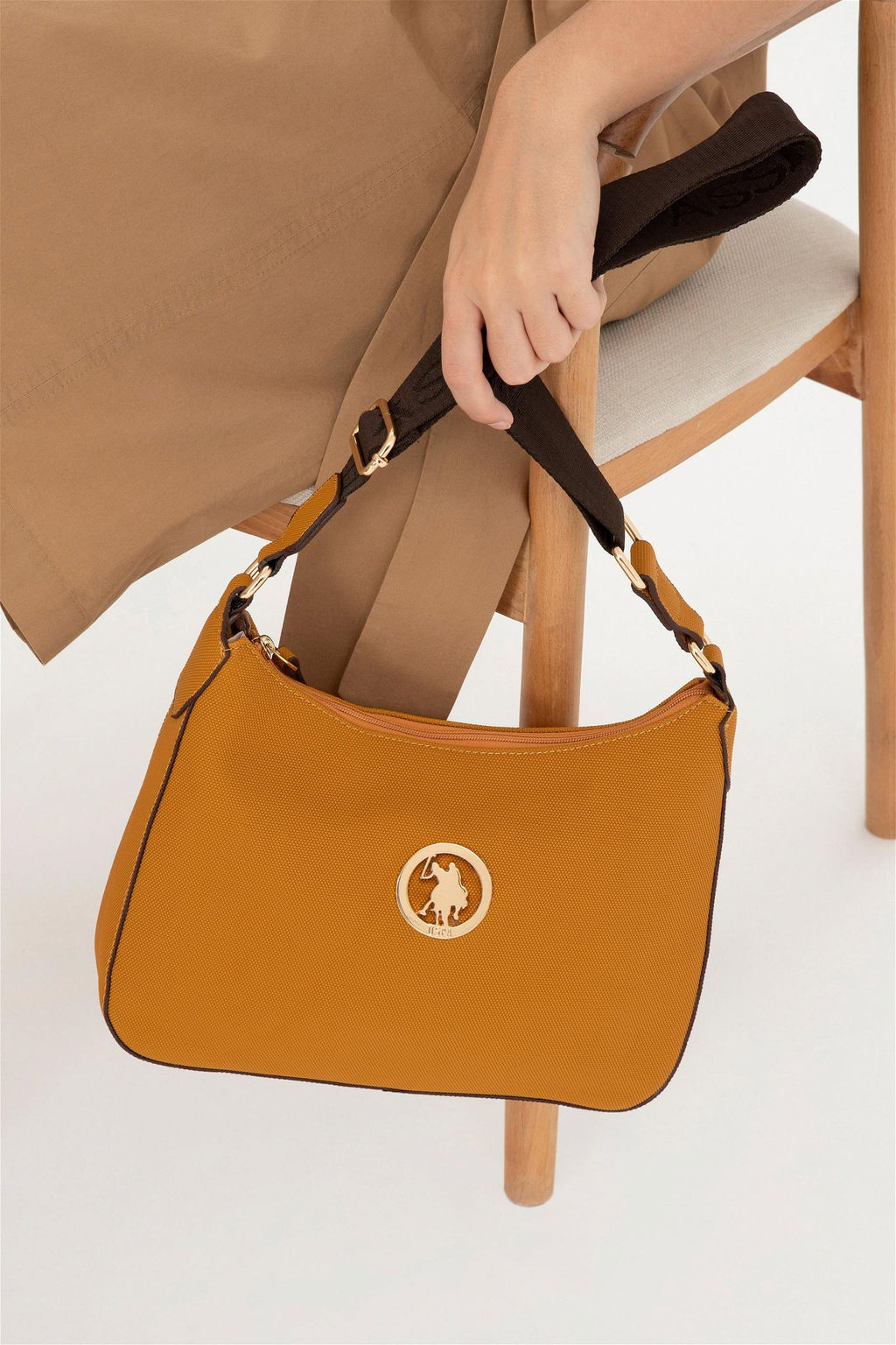 Женская шафрановая сумка - U.s. polo assn фото 2