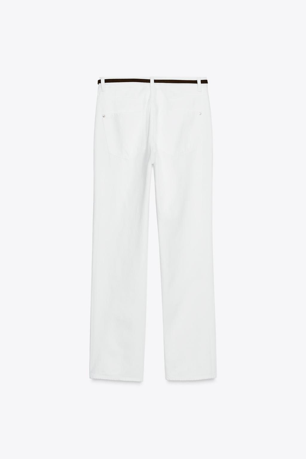 JEANS Z1975 90S STRAIGHT HIGH-WAIST BELT - Zara фото 7