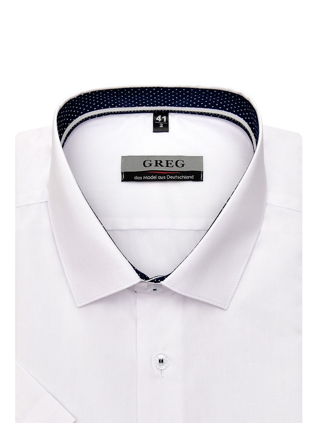 Сорочка мужская короткий рукав GREG 100/209/WH/Z/1p фото 3