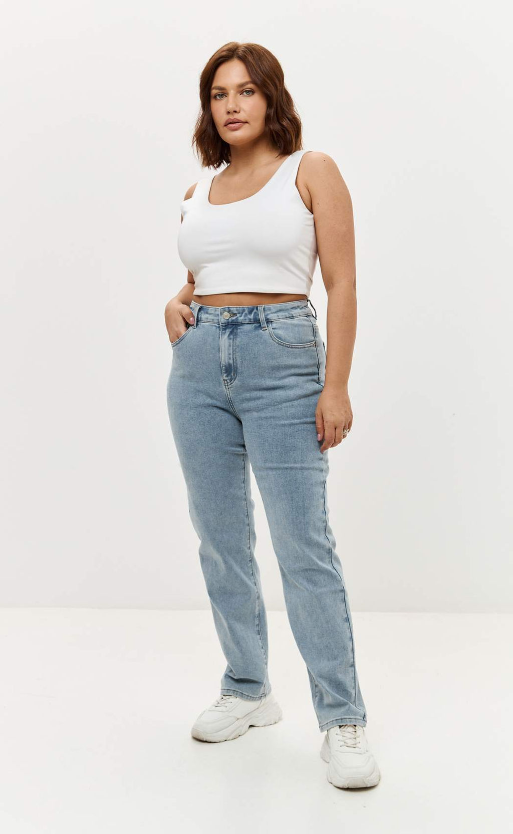 Джинсы F612-01-571E l.blue - Fine joyce фото 2