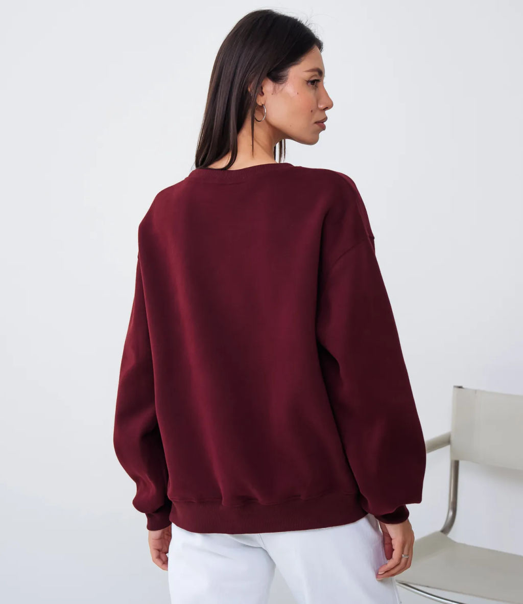 Свитшот #КТ9905 (3), бордовый