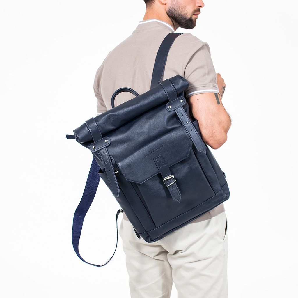 Рюкзак для ноутбука из кожи Eliot Black - Lakestone фото 33