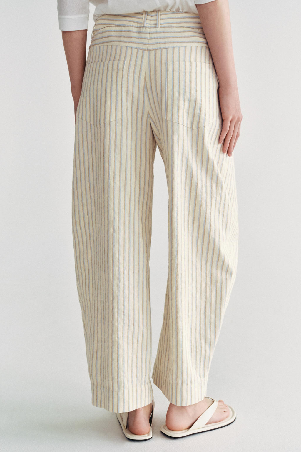 PANTAL?N BARREL RAYAS ZW COLLECTION / Crudo - Zara фото 3