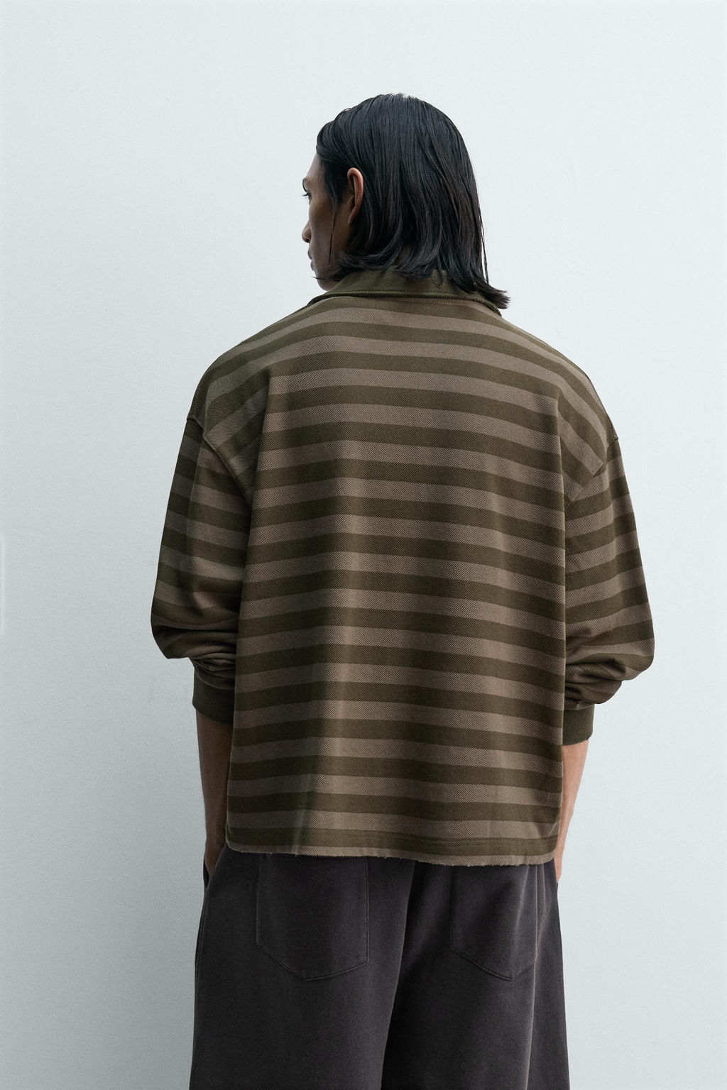 STRIPED PIQU_ RUGBY POLO SHIRT - Zara фото 12