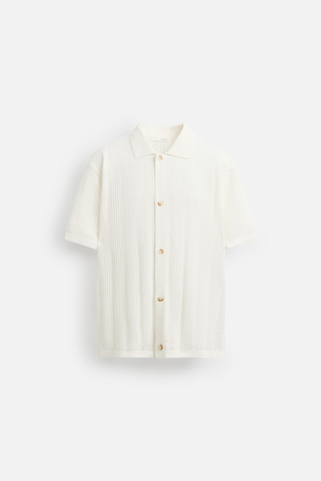 OPENWORK KNIT SHIRT