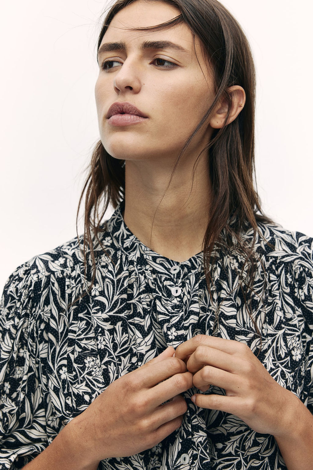 Blusa con mangas globo - H&m фото 2