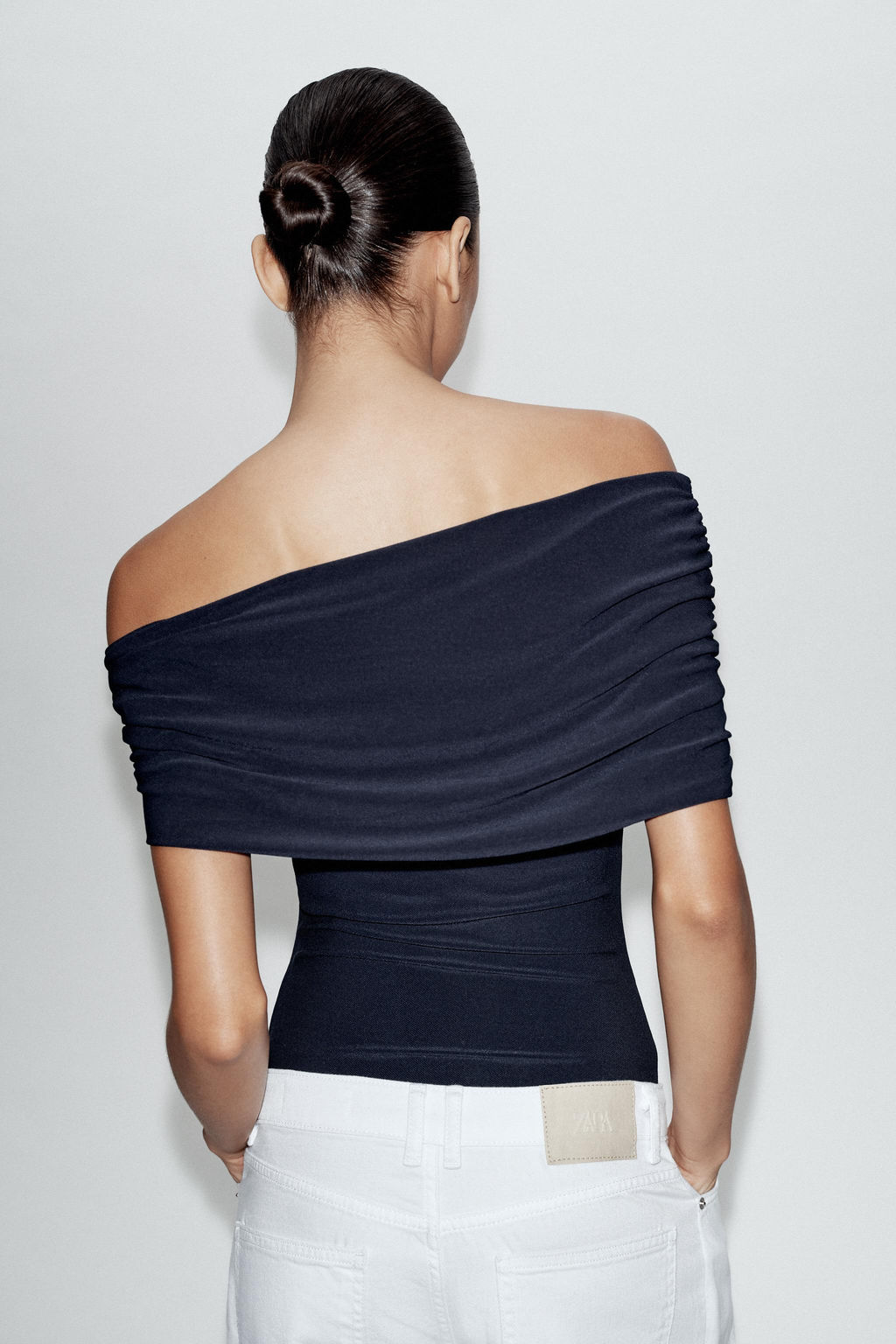 BODY ASIM?TRICO FRUNCES / Azul