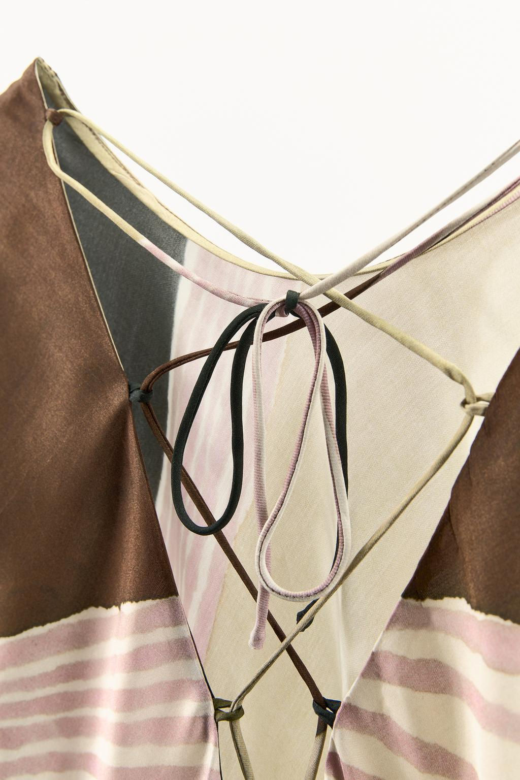 PRINTED SATIN TOP - Zara фото 7