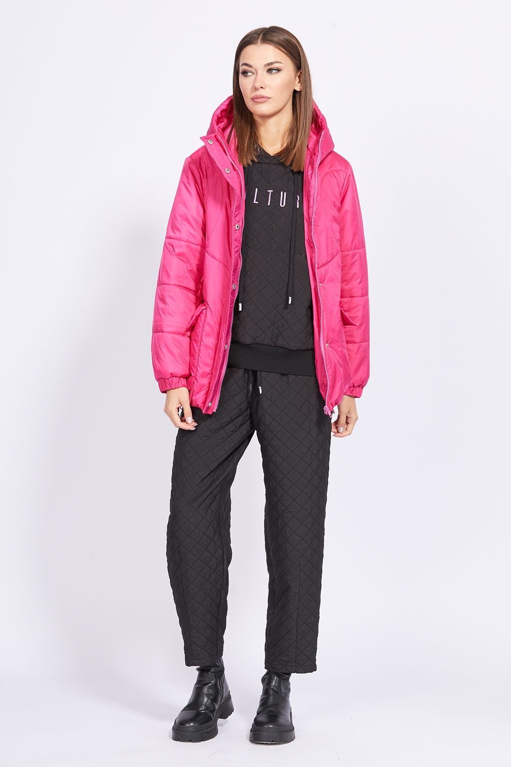 Куртка 2307 малиновый - Eola фото 3