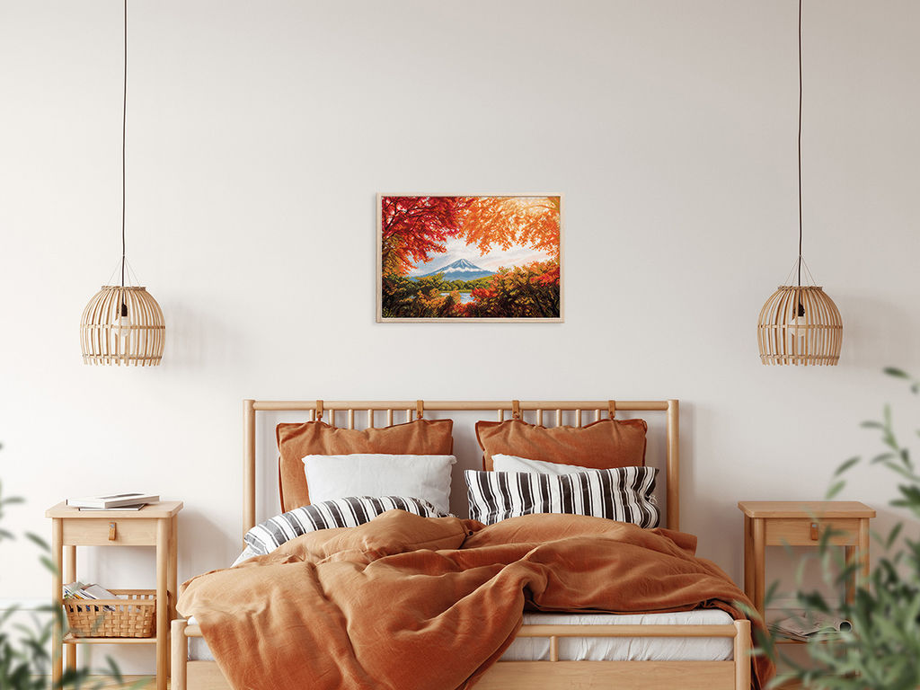 Набор для вышивания PANNA Золотая серия PS-7240 Япония. Гора Фудзияма 40 х 26.5 см