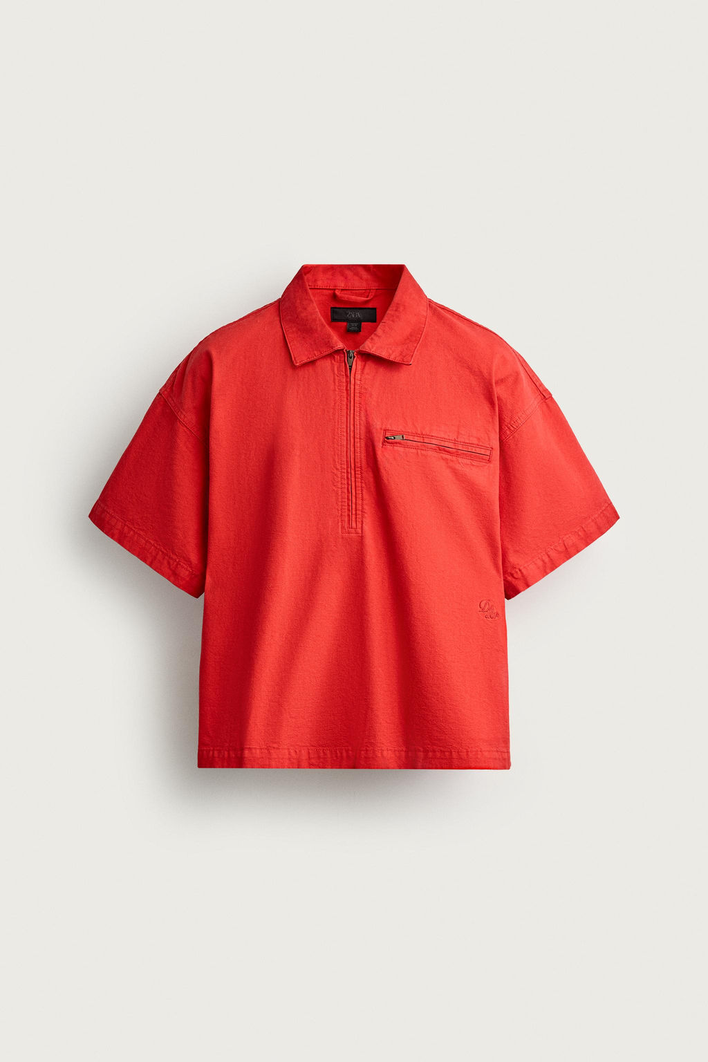POLO DENIM BOXY FIT / Rojo - Zara фото 7