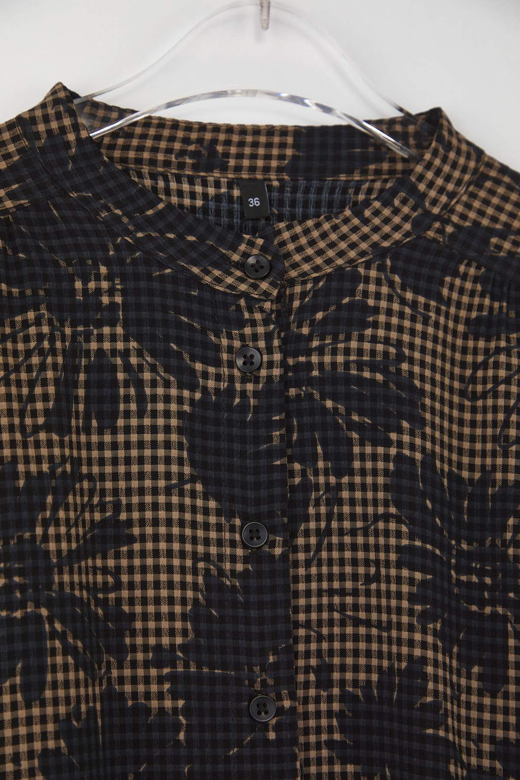 Cok Renkli Cicek Desenli Oversize/Genis Kal?p Boho Gomlek TWOAW26GO00037 TWOAW26GO00037