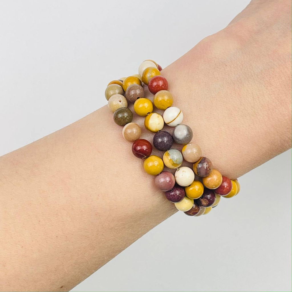 Бусины для рукоделия из Яшмы "Мукаит" 38 см