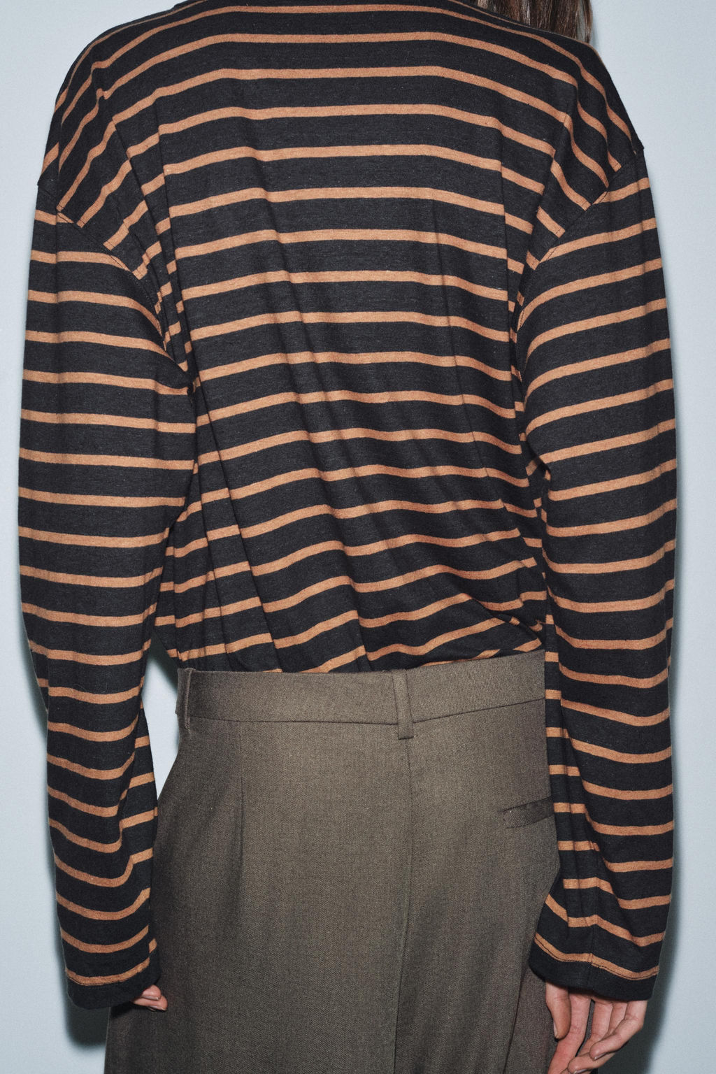 STRIPED LONG SLEEVE T-SHIRT - Zara фото 2