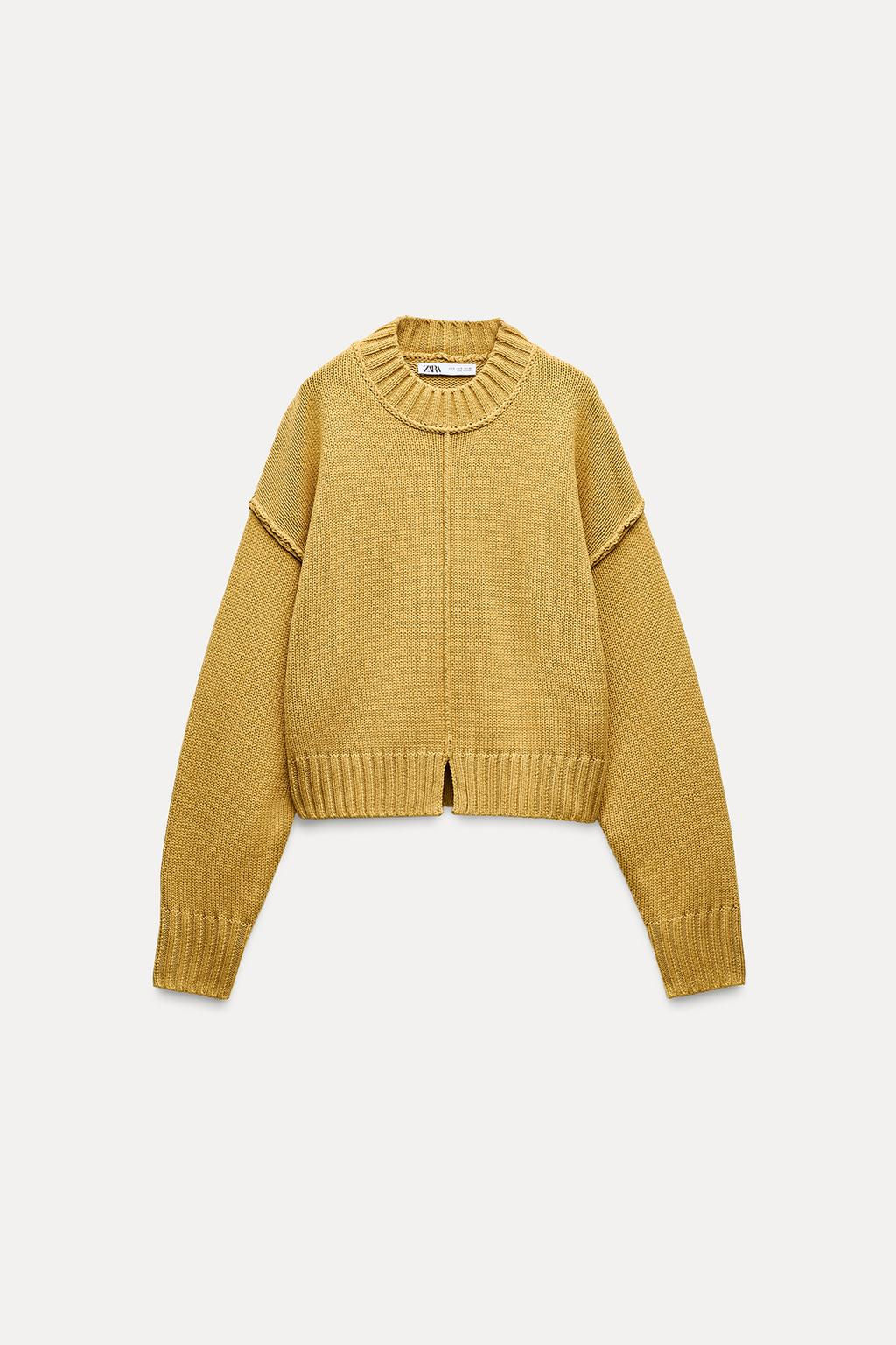 KNIT SWEATER WITH VISIBLE SEAMS - Zara фото 2