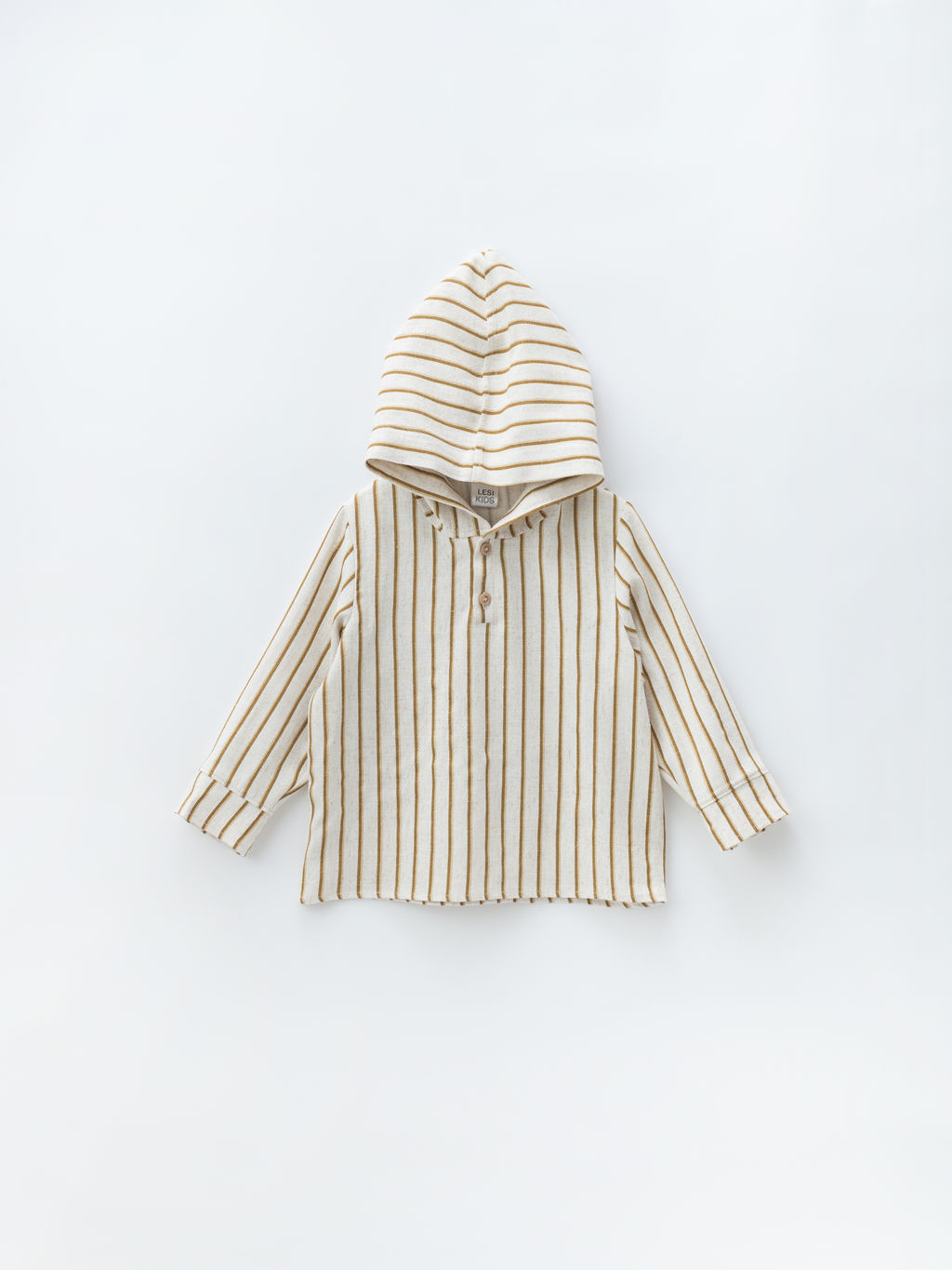 Туника с капюшоном, синий/бежевый - Lesi kids фото 8