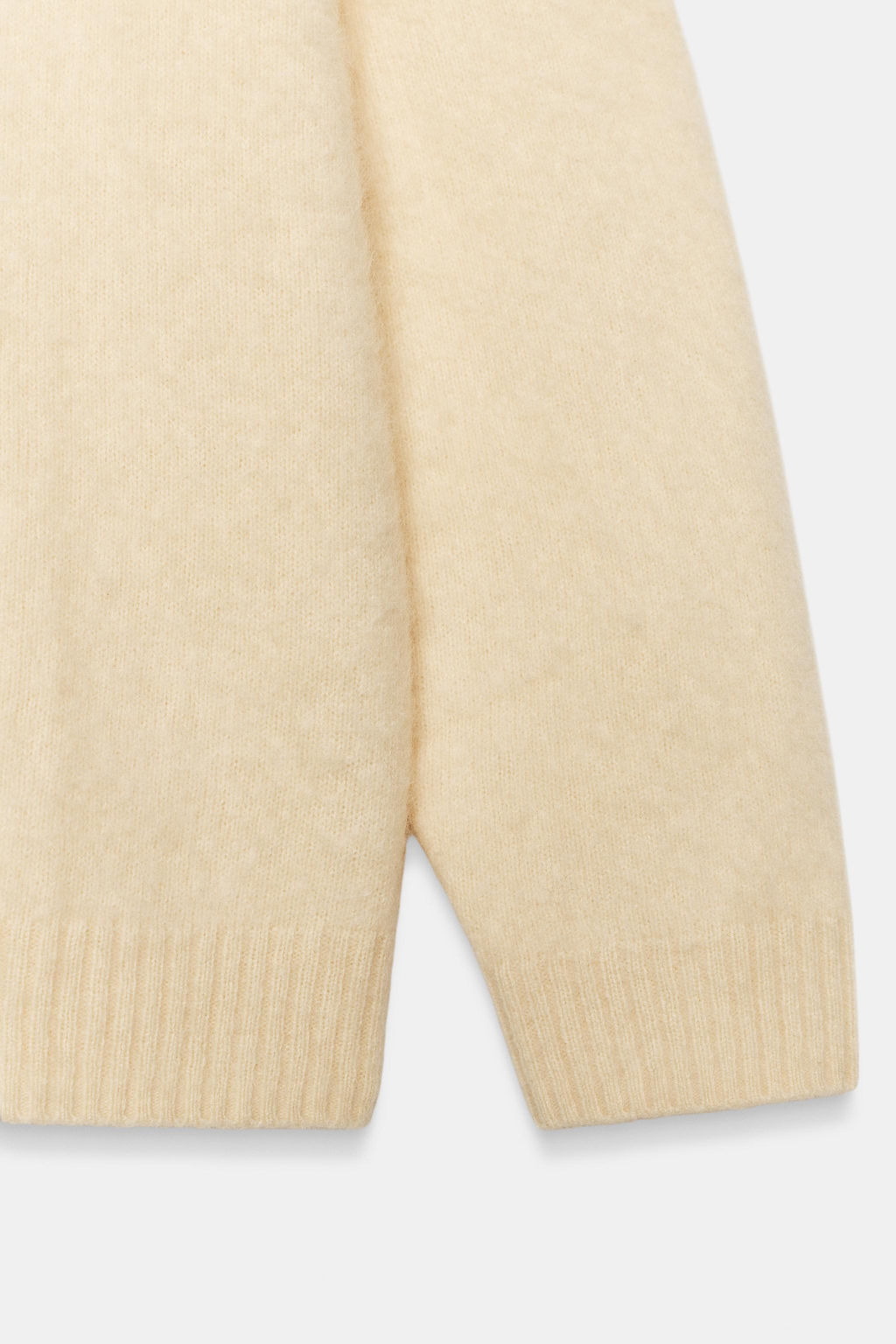 BRUSHED EFFECT WOOL AND CASHMERE SWEATER - Zara фото 4