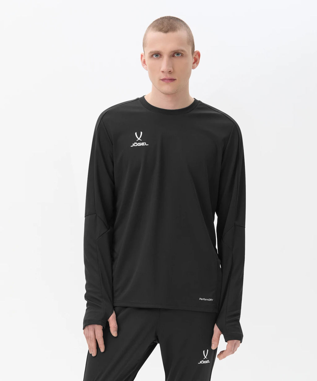 Джемпер тренировочный JOGEL DIVISION PerFormDRY Pro Training Top, черный  фото 6
