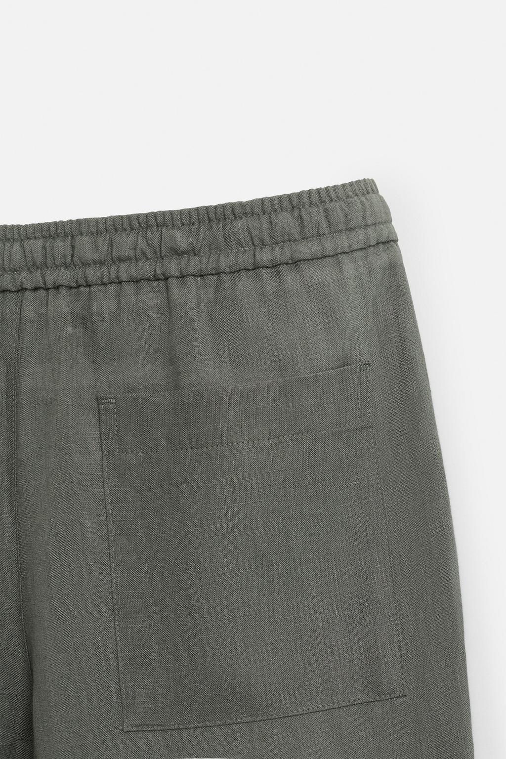 100% LINEN TROUSERS - Zara фото 44