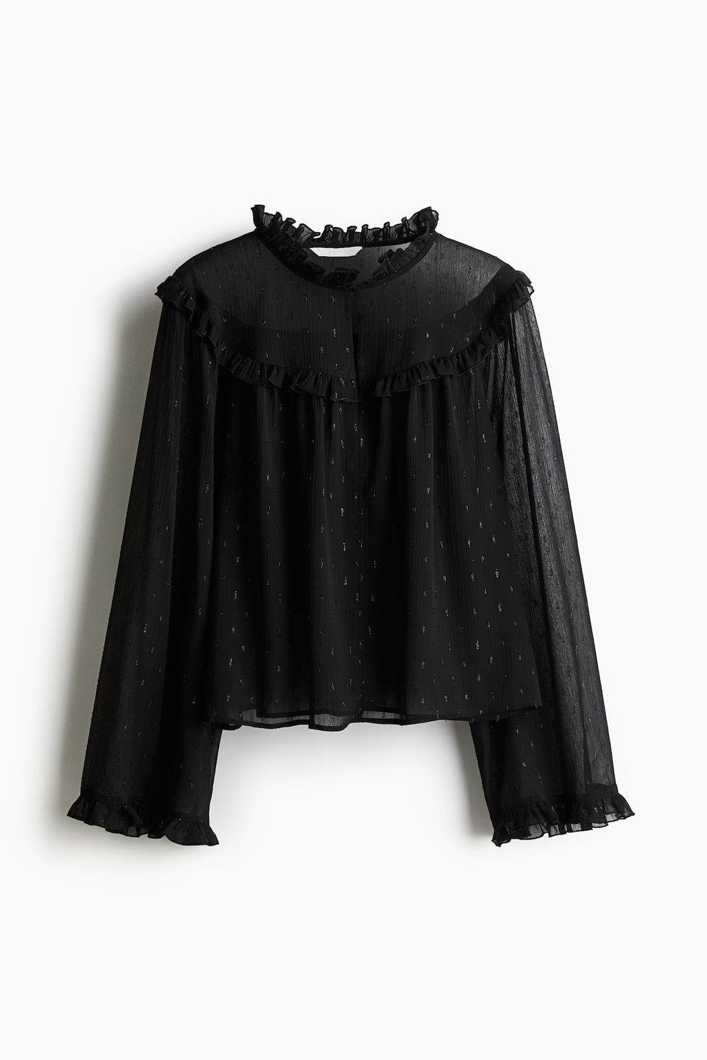 Blusa con ribetes de volante - H&m фото 6