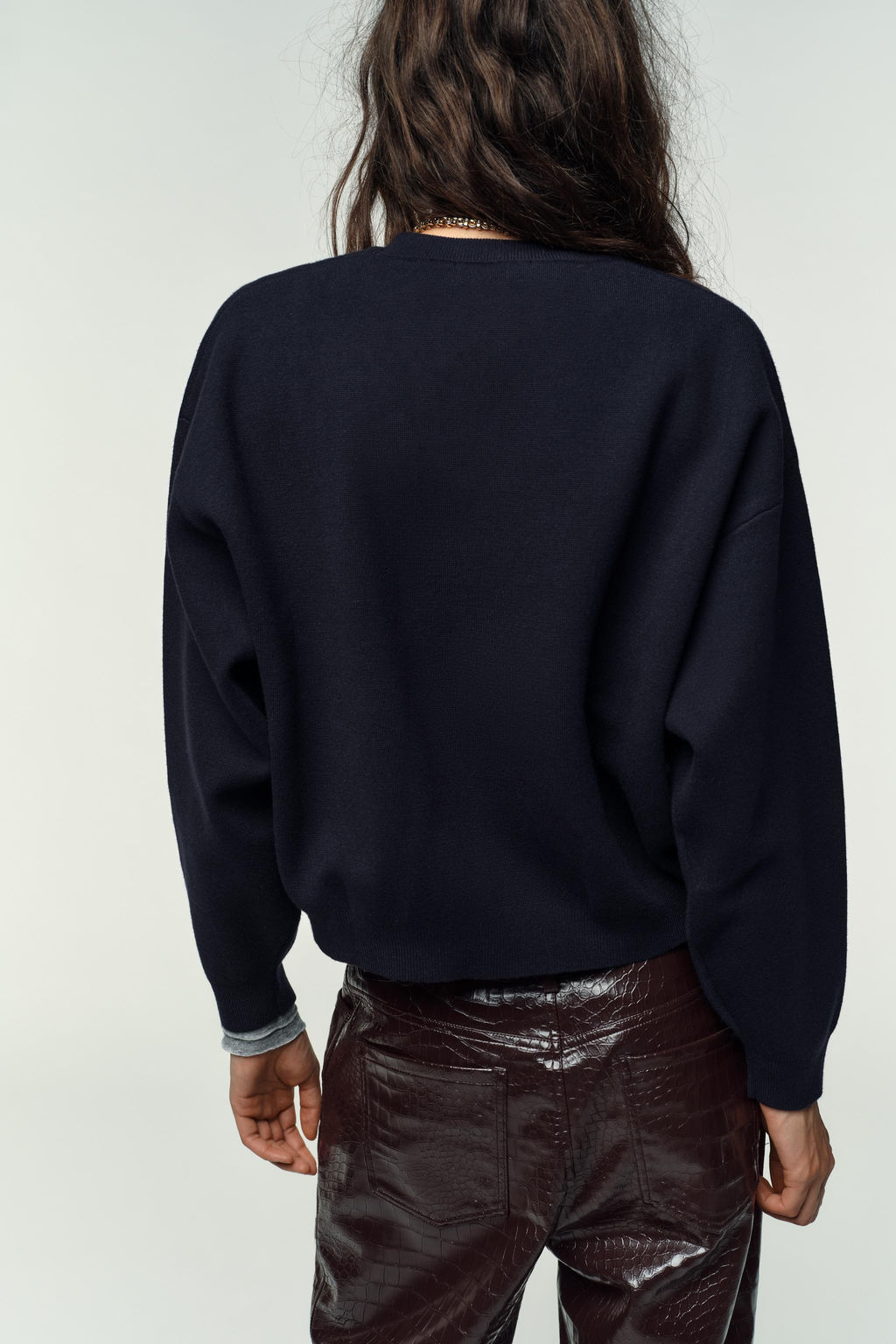 PLAIN KNIT SWEATSHIRT - Zara фото 8