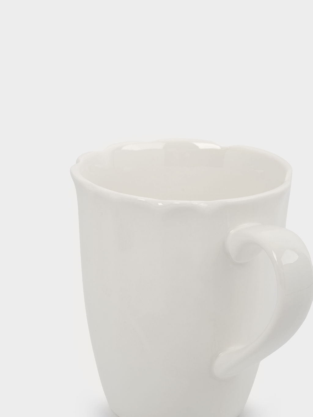 Кружка, 400 мл, фарфор P, белая, Волнистый край, White ocean - Anna lafarg фото 6