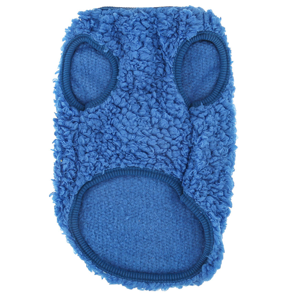 Пэт тойс (Pet toys) Одежда для собаки Жилетка с декором - коала, р-р S, длина спинки 22см/обхват груди 30см/обхват шеи 14см, цвет-синий, искусственный мех (100% полиэстер) (Китай) - Домашняя мода фото 6