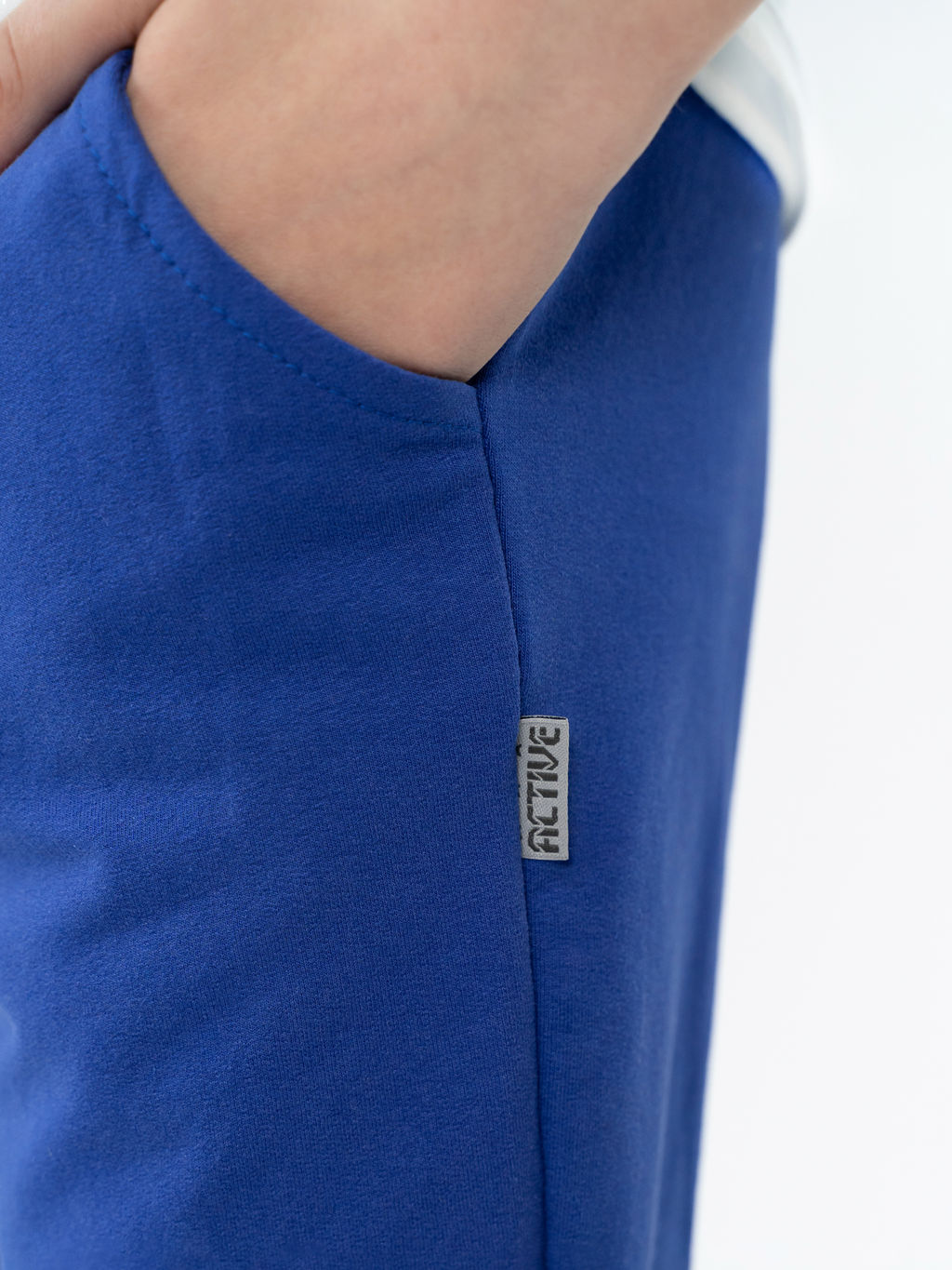 Брюки детские васильковые