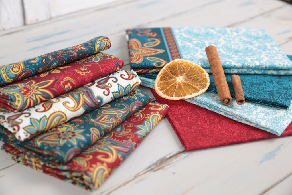 Ткань для пэчворка PEPPY СКАЗОЧНЫЙ ВОСТОК ПАНЕЛЬ ФАСОВКА 60 x 110 см 146 г/кв.м 5 100% хлопок СВ-01 белый