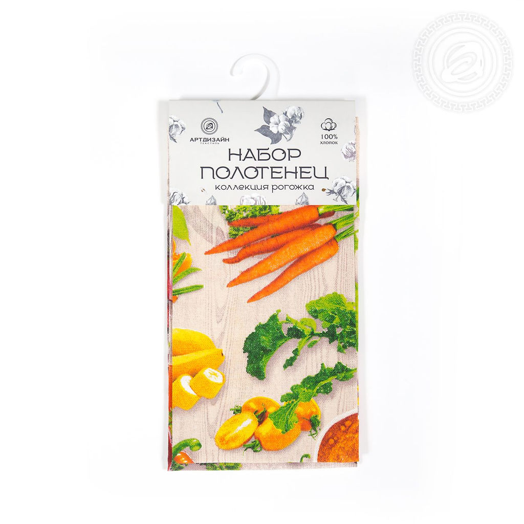 Набор полотенец из рогожки "Сезон" 45*60/3 шт. - 45*60 Полотенца из рогожки