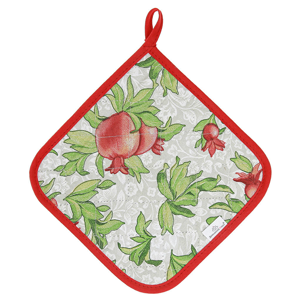 Кухонный комплект Гранат К: прихватка-варежка 15х30см + прихватка 20х20см, хлопок Премиум 191г/м2 - хлопок 100%, наполнитель - ватин 280гр/м2, Домашняя мода (Россия)  фото 3