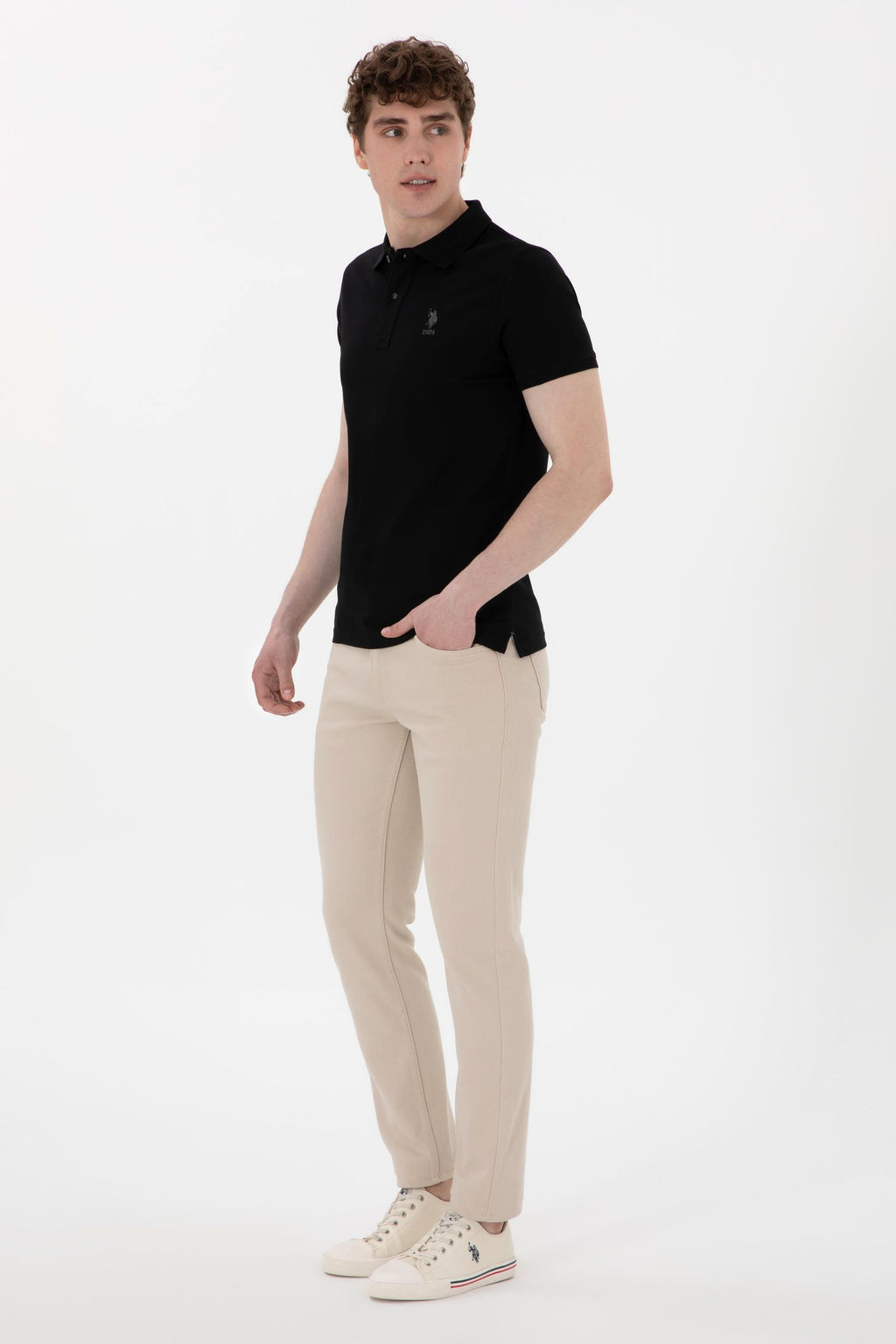 Erkek Slim Fit Polo Yaka Siyah Basic Ti__rt Sepette S_rpriz _ndirim - U.s. polo assn фото 4