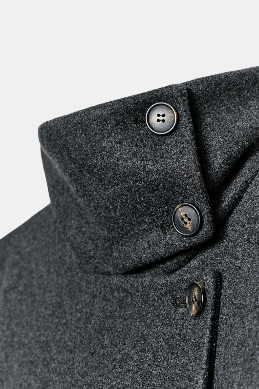 ABRIGO CORTO CUELLO SUBIDO / Gris vigor? - Zara фото 9