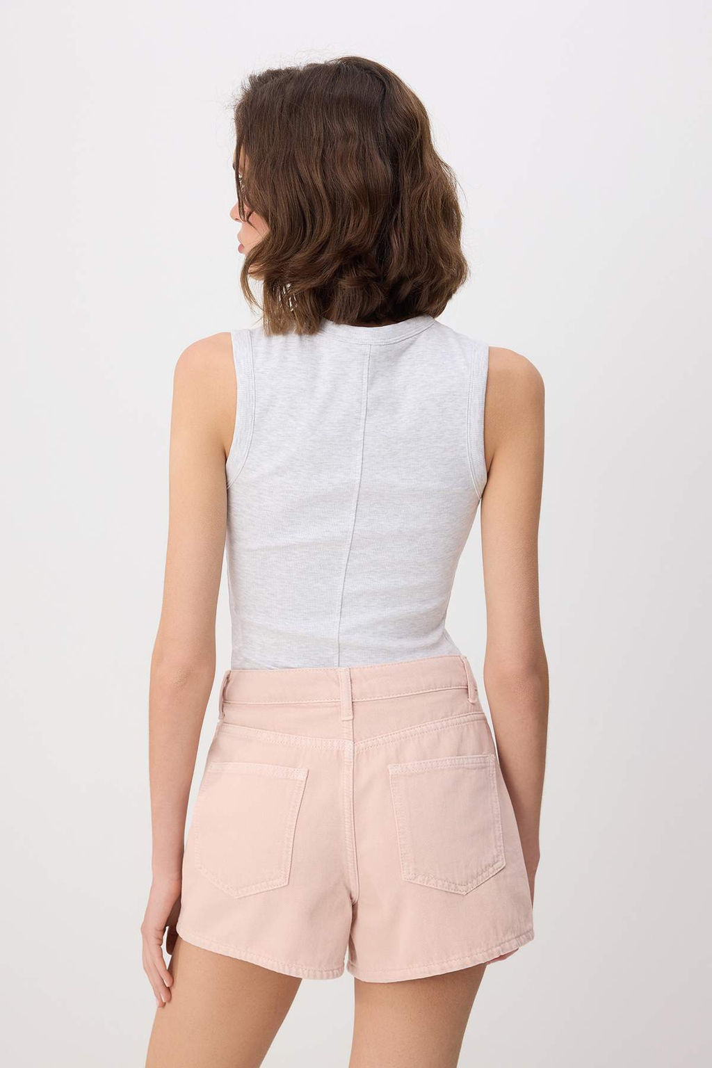 Pembe SUPER MINI Denim Beach Sort TWOSS26SR00168 - Trendyolmilla фото 6