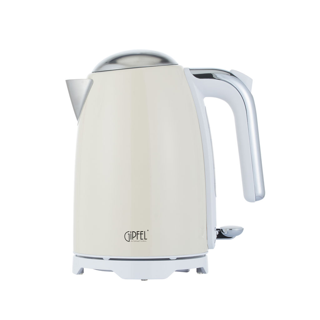 50968 GIPFEL Чайник ORCHID электрический 1,7л. Материал: пластик, нерж. сталь 18/10. Цвет: бежевый. Чайник оснащен контроллером английской марки Strix, что гарантирует безопасное отключение прибора и  фото 2