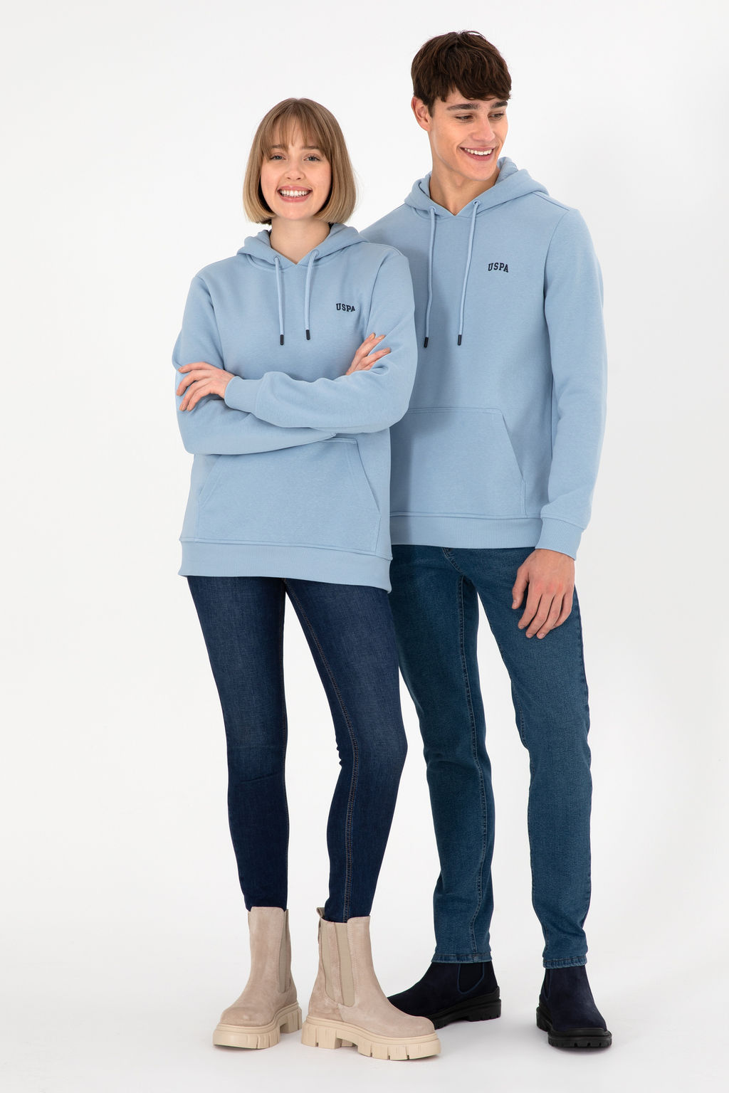 Мужской голубой базовый свитшот Неожиданная скидка в корзине - U.s. polo assn фото 10