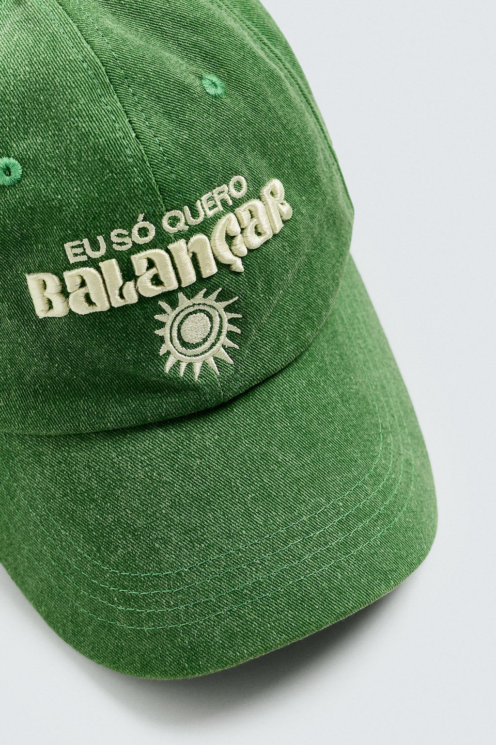 CONTRAST EMBROIDERY CAP - Zara фото 7