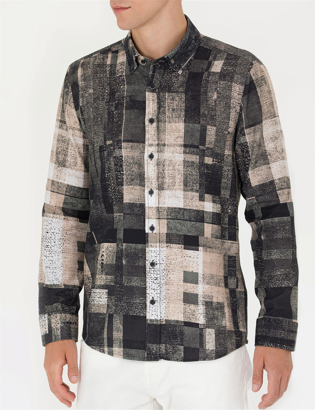 Siyah Slim Fit Uzun Kollu G_mlek - Pierre cardin фото 6