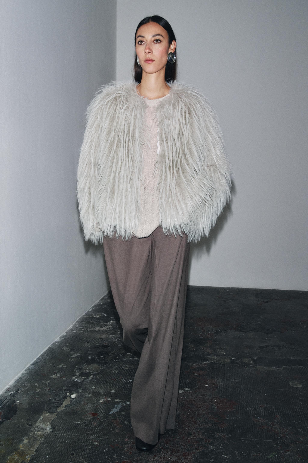 ZW COLLECTION FAUX FUR COAT
